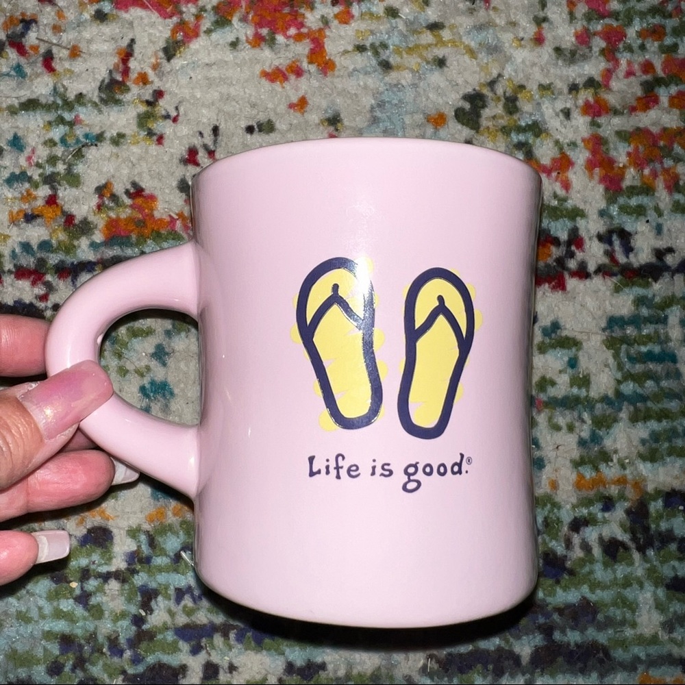 Life is Good Pink Coffee Mug, Do what you like like what you do!